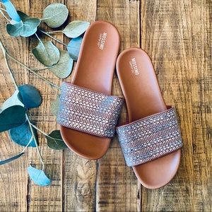Jeweled Slides NWOT - Size 8